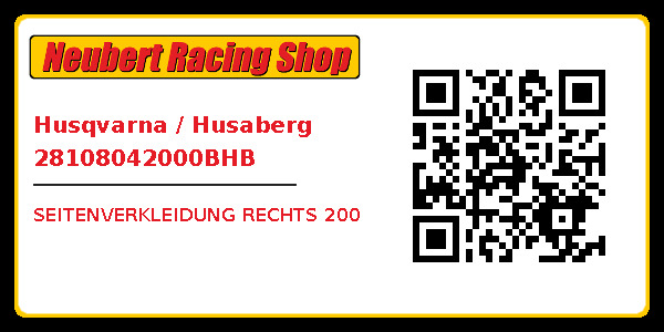 Husqvarna / Husaberg 28108042000BHB