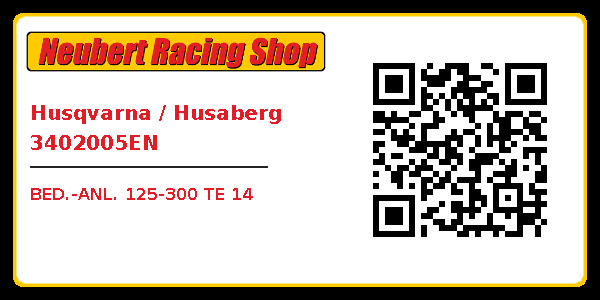 Husqvarna / Husaberg 3402005EN