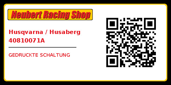 Husqvarna / Husaberg 40810071A