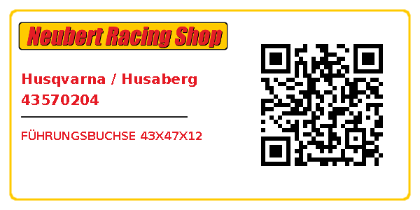 Husqvarna / Husaberg 43570204