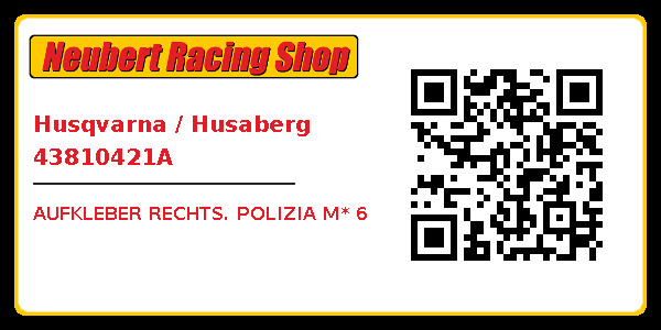Husqvarna / Husaberg 43810421A