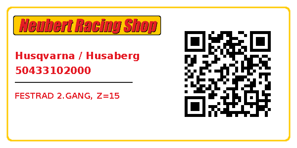 Husqvarna / Husaberg 50433102000