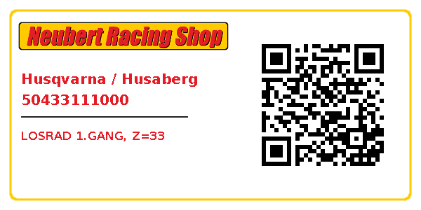 Husqvarna / Husaberg 50433111000