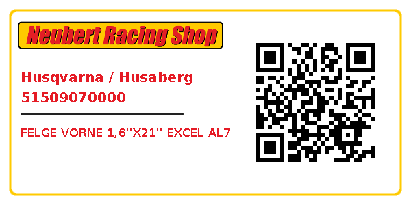 Husqvarna / Husaberg 51509070000