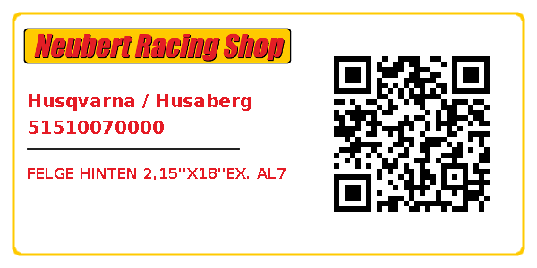 Husqvarna / Husaberg 51510070000
