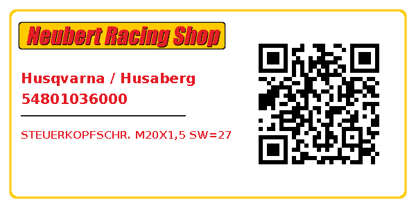 Husqvarna / Husaberg 54801036000