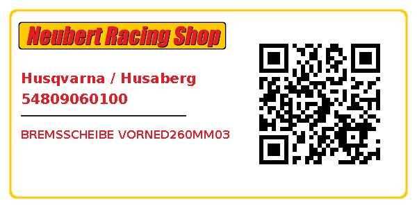 Husqvarna / Husaberg 54809060100