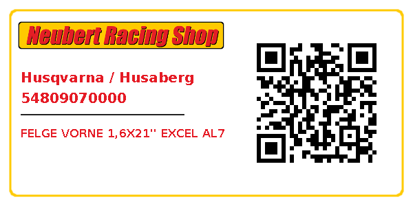 Husqvarna / Husaberg 54809070000