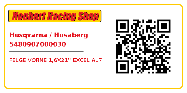 Husqvarna / Husaberg 5480907000030