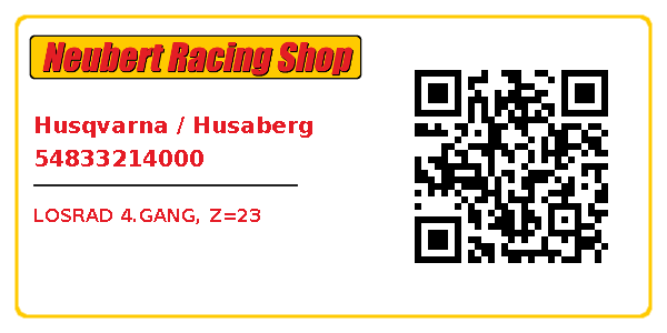 Husqvarna / Husaberg 54833214000