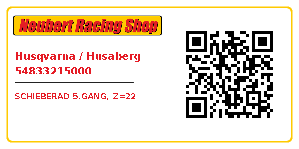Husqvarna / Husaberg 54833215000