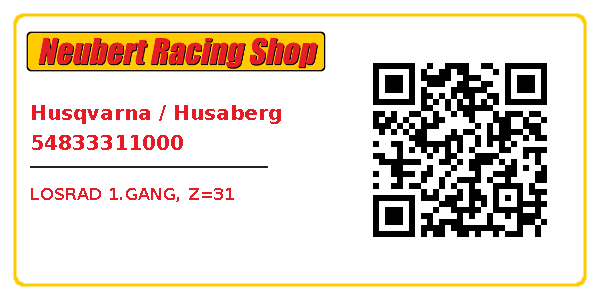 Husqvarna / Husaberg 54833311000