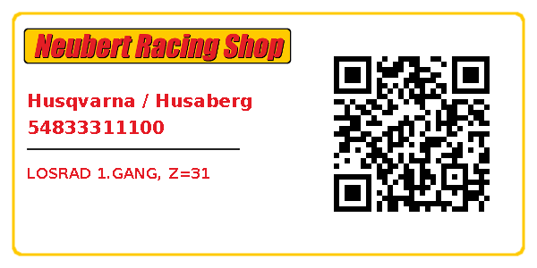 Husqvarna / Husaberg 54833311100