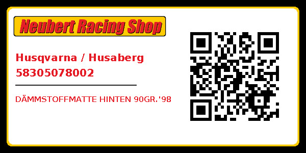 Husqvarna / Husaberg 58305078002