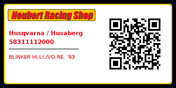 Husqvarna / Husaberg 58311112000
