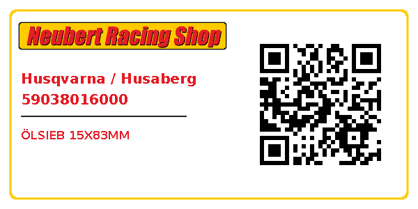 Husqvarna / Husaberg 59038016000