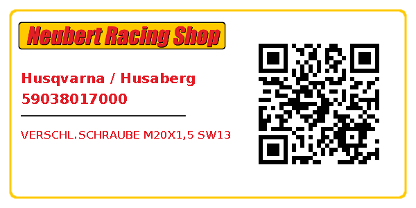 Husqvarna / Husaberg 59038017000