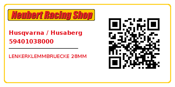 Husqvarna / Husaberg 59401038000