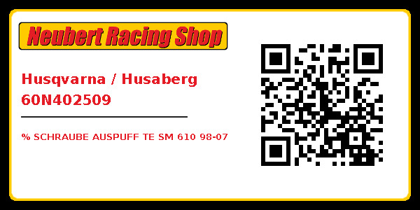 Husqvarna / Husaberg 60N402509