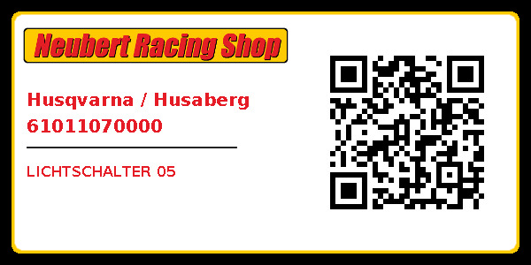 Husqvarna / Husaberg 61011070000