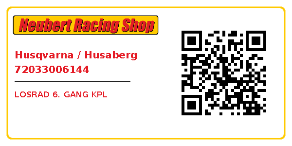 Husqvarna / Husaberg 72033006144