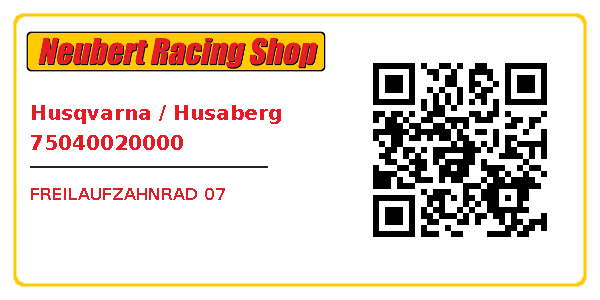 Husqvarna / Husaberg 75040020000