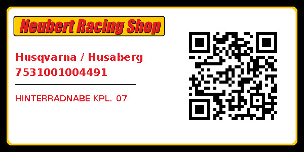 Husqvarna / Husaberg 7531001004491