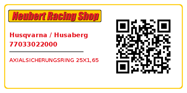 Husqvarna / Husaberg 77033022000