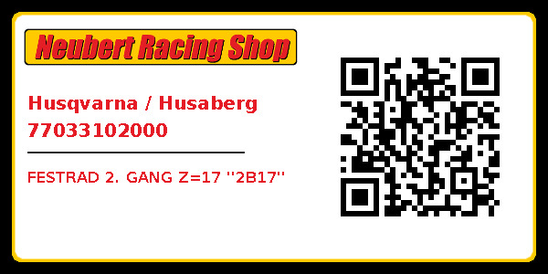 Husqvarna / Husaberg 77033102000