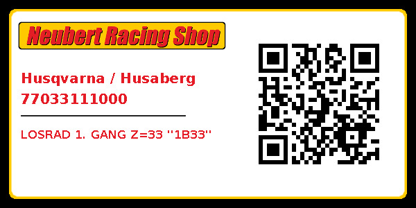 Husqvarna / Husaberg 77033111000