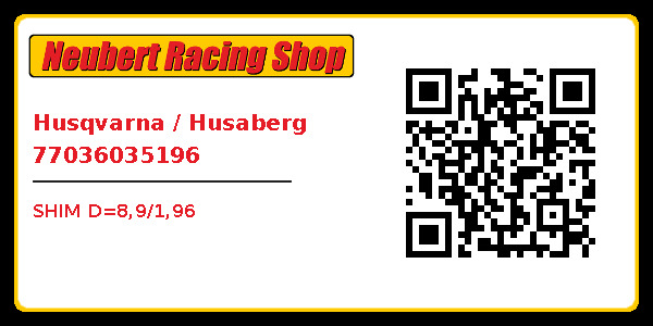 Husqvarna / Husaberg 77036035196
