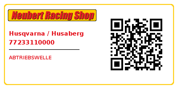 Husqvarna / Husaberg 77233110000