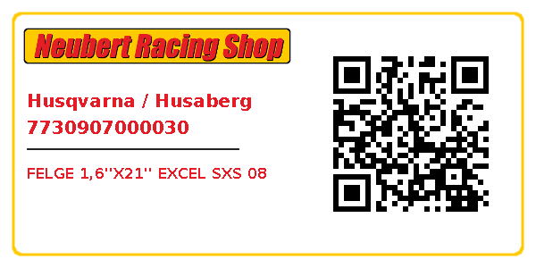 Husqvarna / Husaberg 7730907000030