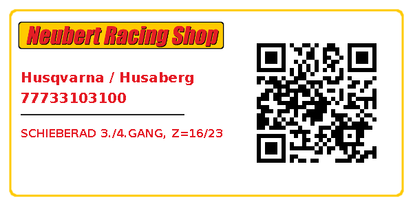 Husqvarna / Husaberg 77733103100
