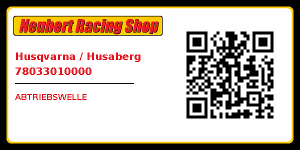 Husqvarna / Husaberg 78033010000