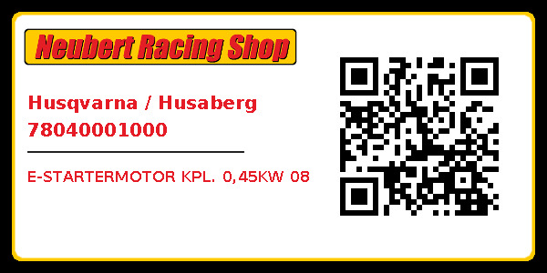 Husqvarna / Husaberg 78040001000
