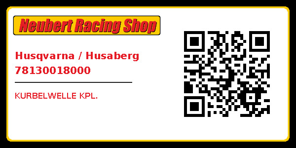 Husqvarna / Husaberg 78130018000