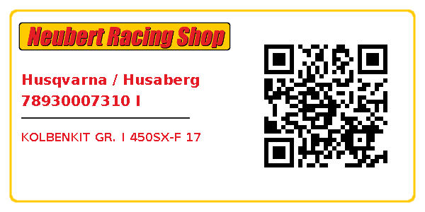 Husqvarna / Husaberg 78930007310 I