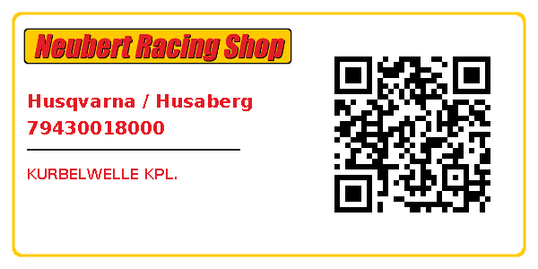 Husqvarna / Husaberg 79430018000