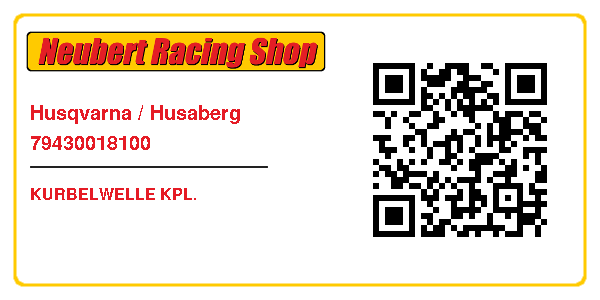 Husqvarna / Husaberg 79430018100