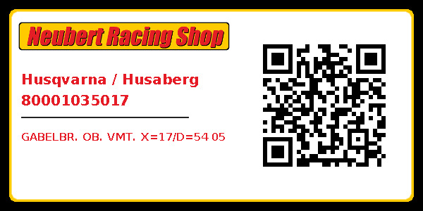 Husqvarna / Husaberg 80001035017