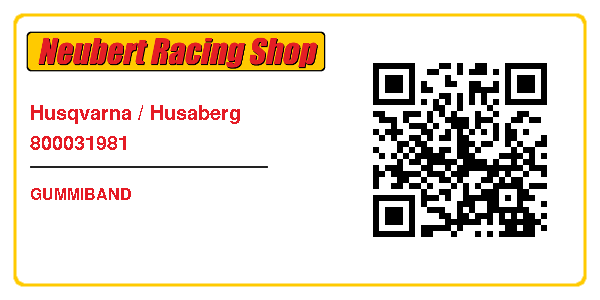 Husqvarna / Husaberg 800031981