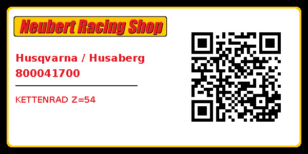 Husqvarna / Husaberg 800041700