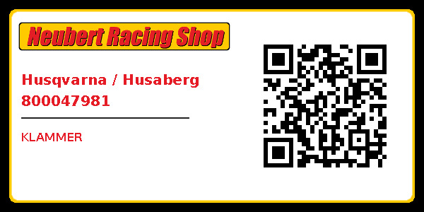 Husqvarna / Husaberg 800047981