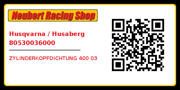 Husqvarna / Husaberg 80530036000