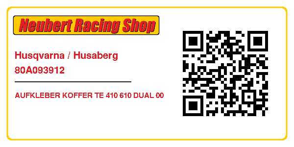 Husqvarna / Husaberg 80A093912