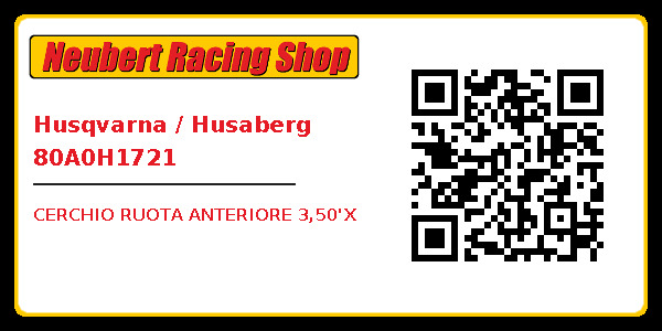 Husqvarna / Husaberg 80A0H1721