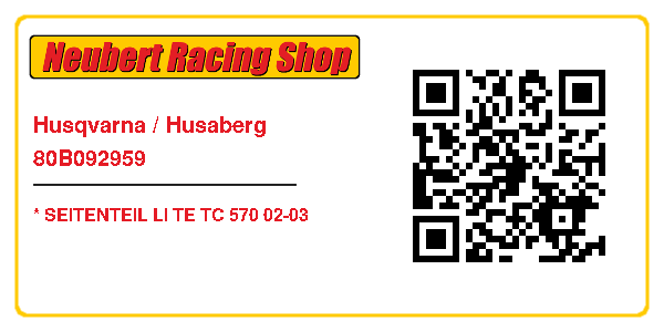 Husqvarna / Husaberg 80B092959