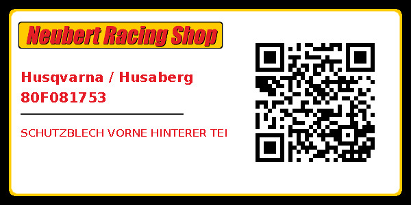 Husqvarna / Husaberg 80F081753
