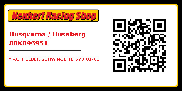 Husqvarna / Husaberg 80K096951
